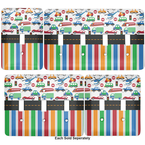 Transportation & Stripes Light Switch Covers all sizes