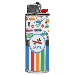 Transportation & Stripes Case for BIC Lighters (Personalized)