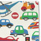 Transportation & Stripes Linen Placemat - DETAIL