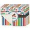 Transportation & Stripes Single-Sided Linen Placemat - Set of 4 w/ Name or Text