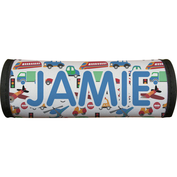 Transportation & Stripes Luggage Handle Wrap