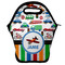 Transportation & Stripes Lunch Bag - Front