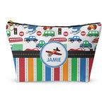 Transportation & Stripes Makeup Bag (Personalized)