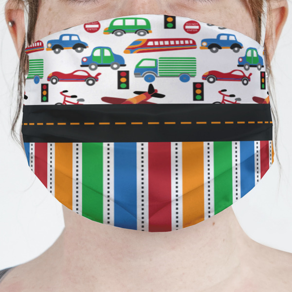 Custom Transportation & Stripes Face Mask Cover