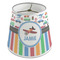 Transportation & Stripes Poly Film Empire Lampshade - Angle View