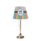 Transportation & Stripes Poly Film Empire Lampshade - On Stand