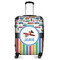 Transportation & Stripes Suitcase - 24" Medium - Checked (Personalized)