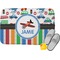 Transportation & Stripes Memory Foam Bath Mat (Personalized)