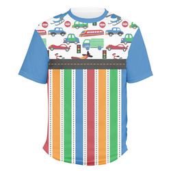 Transportation & Stripes Men's Crew T-Shirt