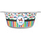 Transportation & Stripes Stainless Steel Dog Bowl - Small (Personalized)
