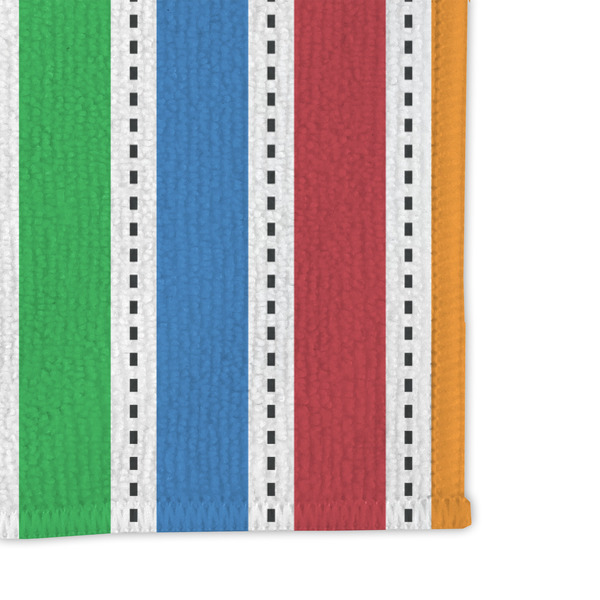 Transportation & Stripes Microfiber Dish Rag - DETAIL