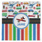 Transportation & Stripes Microfiber Dish Towel (Personalized)