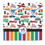Transportation & Stripes Microfiber Dish Rag (Personalized)