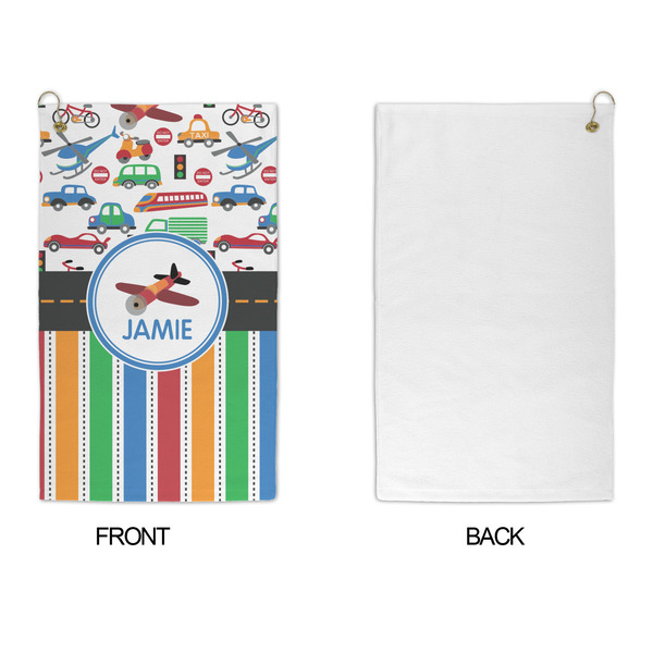 Transportation & Stripes Microfiber Golf Towels - APPROVAL