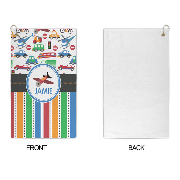 Transportation & Stripes Microfiber Golf Towels - APPROVAL