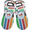 Transportation & Stripes Neoprene Oven Mitts - Set of 2 w/ Name or Text