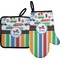 Transportation & Stripes Right Oven Mitt & Pot Holder Set w/ Name or Text
