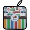 Transportation & Stripes Pot Holder w/ Name or Text