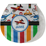 Transportation & Stripes Burp Pad - Velour w/ Name or Text