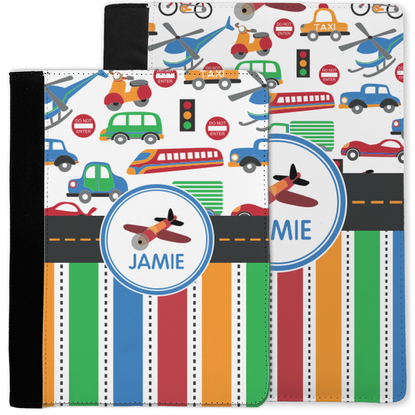 Transportation & Stripes Notebook Padfolio - MAIN
