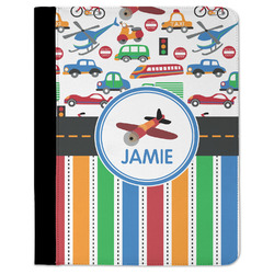Transportation & Stripes Padfolio Clipboard - Large (Personalized)