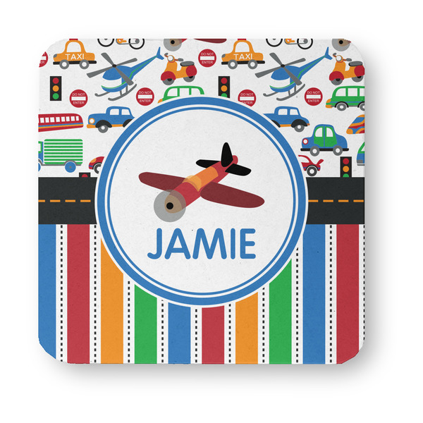 Transportation & Stripes Paper Coasters - Approval