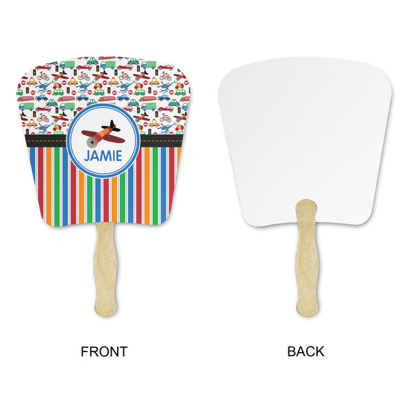 Transportation & Stripes Paper Fans - Approval