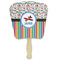 Transportation & Stripes Paper Fan (Personalized)