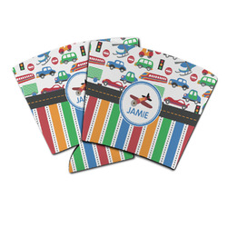 Transportation & Stripes Party Cup Sleeve (Personalized)