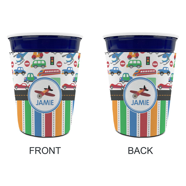 Transportation & Stripes Party Cup Sleeves - without bottom - Approval