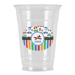 Transportation & Stripes Party Cups - 16oz (Personalized)