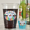 Transportation & Stripes Party Cups - 16oz - In Context