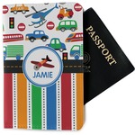 Transportation & Stripes Passport Holder - Fabric (Personalized)