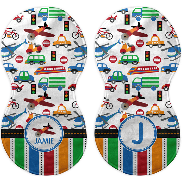 Transportation & Stripes Peanut Shaped Burps - Approval