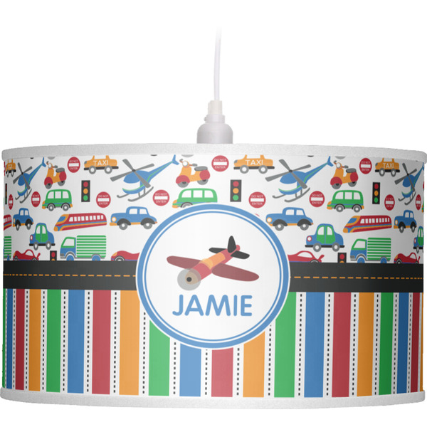 Transportation & Stripes Pendant Lamp Shade