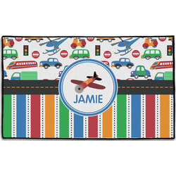 Transportation & Stripes Door Mat - 60"x36" (Personalized)