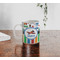 Transportation & Stripes Personalized Coffee Mug - Lifestyle