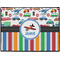 Transportation & Stripes Door Mat (Personalized)