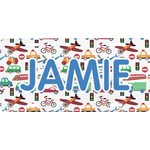 Transportation & Stripes Front License Plate (Personalized)