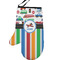 Transportation & Stripes Left Oven Mitt (Personalized)