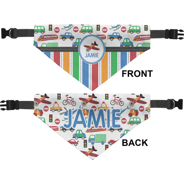 Transportation & Stripes Pet Bandana Approval