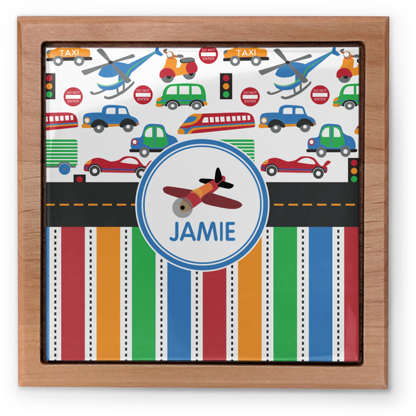 Transportation & Stripes Pet Urn - Apvl