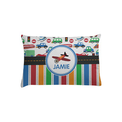 Transportation & Stripes Pillow Case - Toddler (Personalized)
