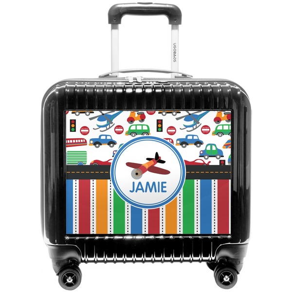 Custom Transportation & Stripes Pilot / Flight Suitcase (Personalized)