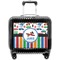 Transportation & Stripes Pilot Bag Luggage with Wheels
