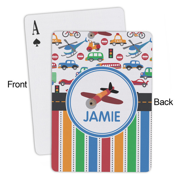 Transportation & Stripes Playing Cards - Approval