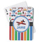 Transportation & Stripes Playing Cards (Personalized)