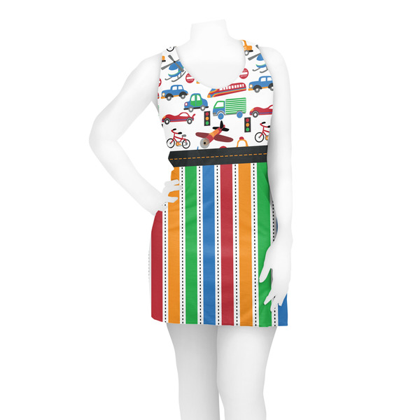 Transportation & Stripes Racerback Dress - On Model - Front