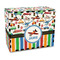 Transportation & Stripes Recipe Box - Full Color - Front/Main