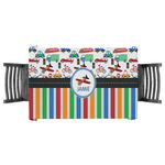 Transportation & Stripes Tablecloth - 58"x58" (Personalized)